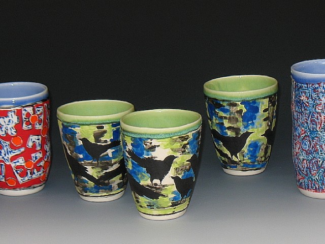 Decorated Tumblers and Cups